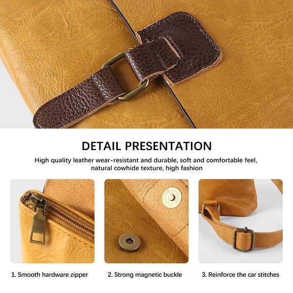 Satchel Satchel With Wristlet Card Case For Women’S Crossbody Bag Bag Top - Picture 4 of 6